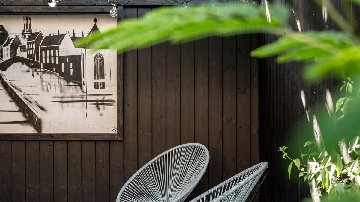 Kindvriendelijke binnentuin bij B&B Huyze Huyghe